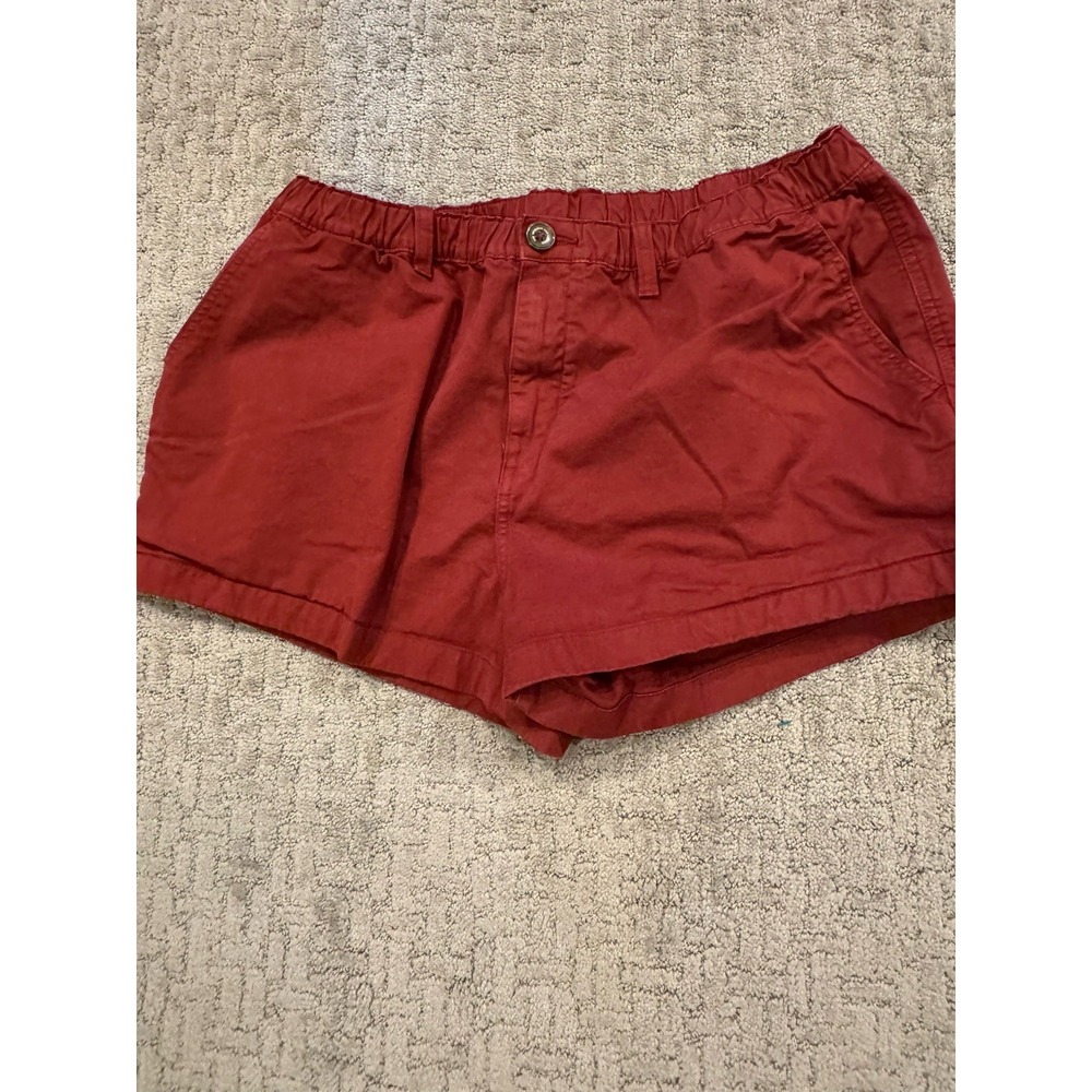 Chubbies Short Mens XL Red Cotton Elastic Waist 2 Inseam (D1)